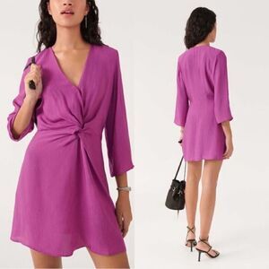 BA&SH NWT GOTHIE DRESS IN VIOLET SIZE M